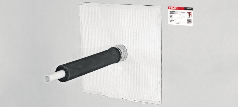 CFS-CT B Firestop board Firestop coated board well suited for EI120 double board systems. Applications 1