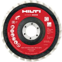 AN-D SPX Non-woven discs with backing Ultimate non-woven grinding discs with fiber backing (Type 27) for finishing stainless steel, aluminum and other metals