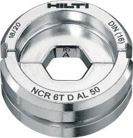 6T DIN dies for aluminum 6-Ton DIN dies for aluminum lugs and connectors up to 300 mm²