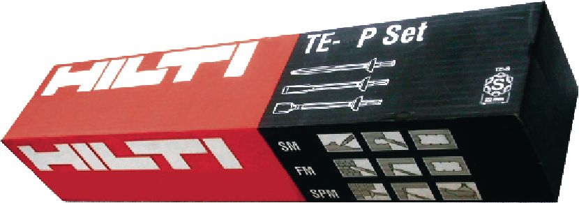 TE-TX Chisel sets Mixed sets of SDS Top (TE-T) chisel bits for electric jackhammers