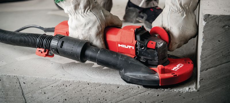 AG 150-20D Angle grinder Brushless 2000W angle grinder with dead man’s switch for cutting and grinding in metal, concrete, and masonry with discs up to 150mm Applications 1