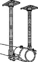 MFP 3a-F Fixed point Hot-dip galvanized (HDG) fixed point set for maximum flexibility in applications up to 6 kN axial pipe load