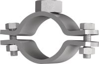 MFP-PC Fixed point pipe clamps Galvanized fixed point pipe clamp for maximum performance in heavy-duty piping applications