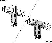 MQV-2D-F Channel connector Hot-dip galvanized (HDG) channel connector for two-dimensional structures