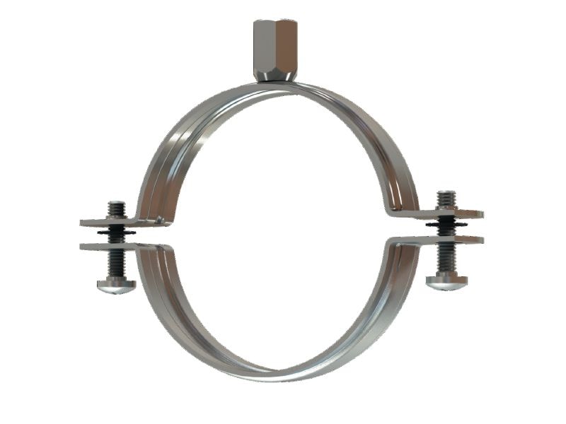 MP-P Pipe clamp Standard galvanized pipe clamp without sound inlay for light-duty applications