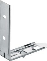 CFS-VB/NVB Cavity barrier brackets Pre-bent cavity barrier brackets for rainscreen cladding and non-ventilated façade applications, with push-to-fit system for faster installations