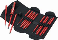 S-SD-S VDE Screwdriver set VDE-approved insulated hand screwdriver set with 14 interchangeable blades and durable pouch