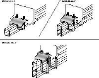 MQT-F Beam clamp Hot-dip galvanized (HDG) beam clamp for connecting MQ strut channels directly to steel beams